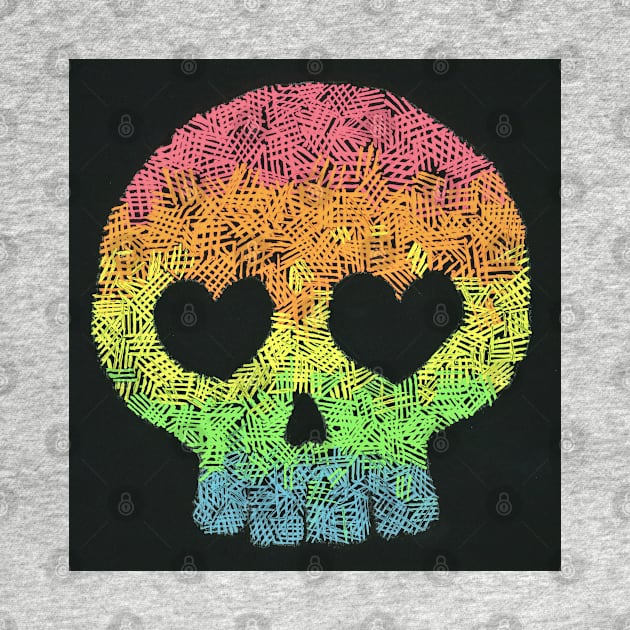 Kawaii Rainbow Skull by Phosfate